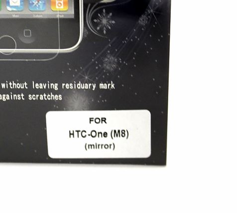 Skrmbeskyttelse med spejl HTC One M8s