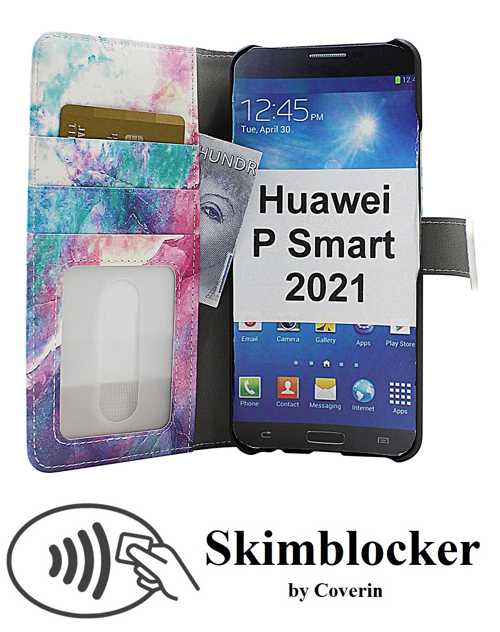 Skimblocker Magnet Designwallet Huawei P Smart 2021