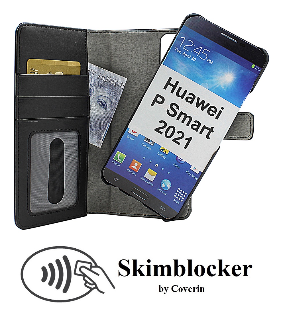 Skimblocker Magnet Wallet Huawei P Smart 2021
