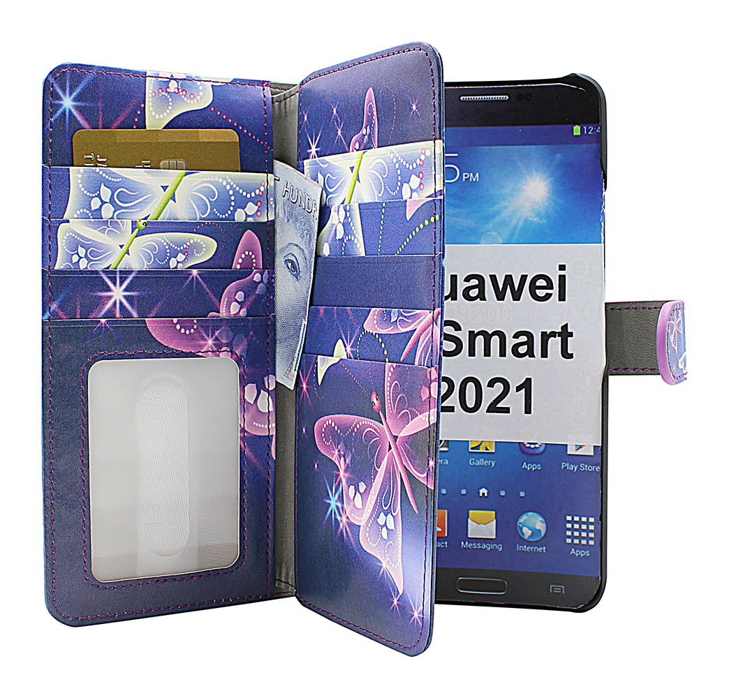 Skimblocker XL Magnet Designwallet Huawei P Smart 2021