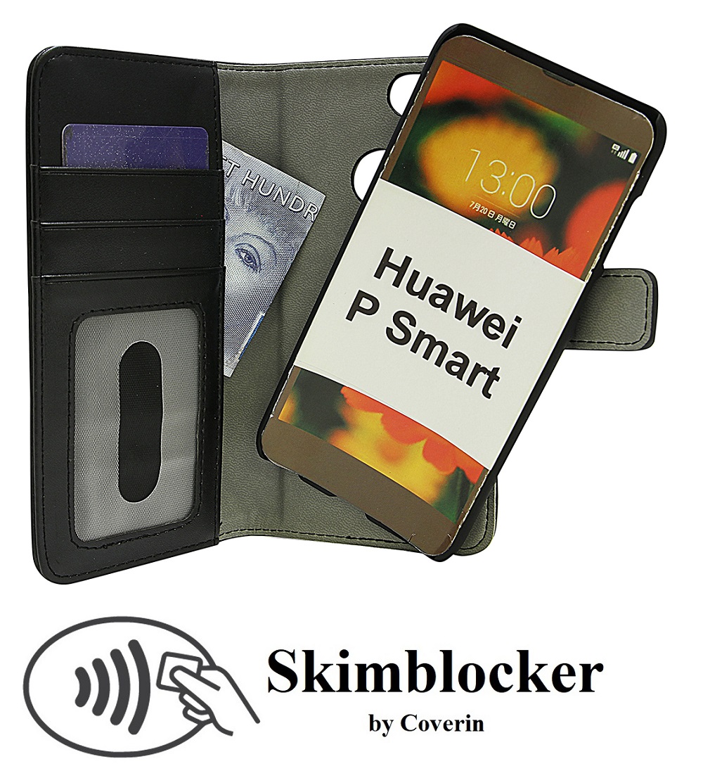 Skimblocker Magnet Wallet Huawei P Smart (FIG-LX1)