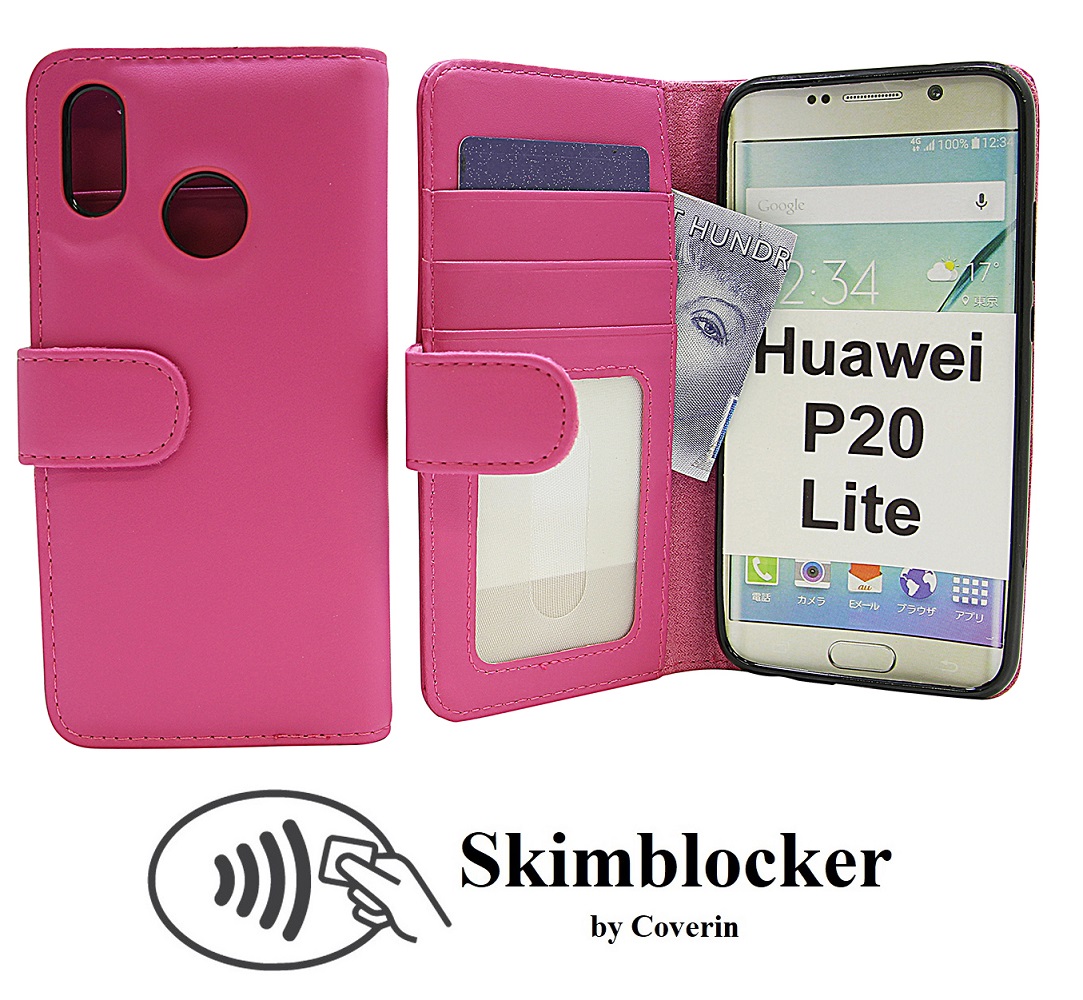 Skimblocker Mobiltaske Huawei P20 Lite