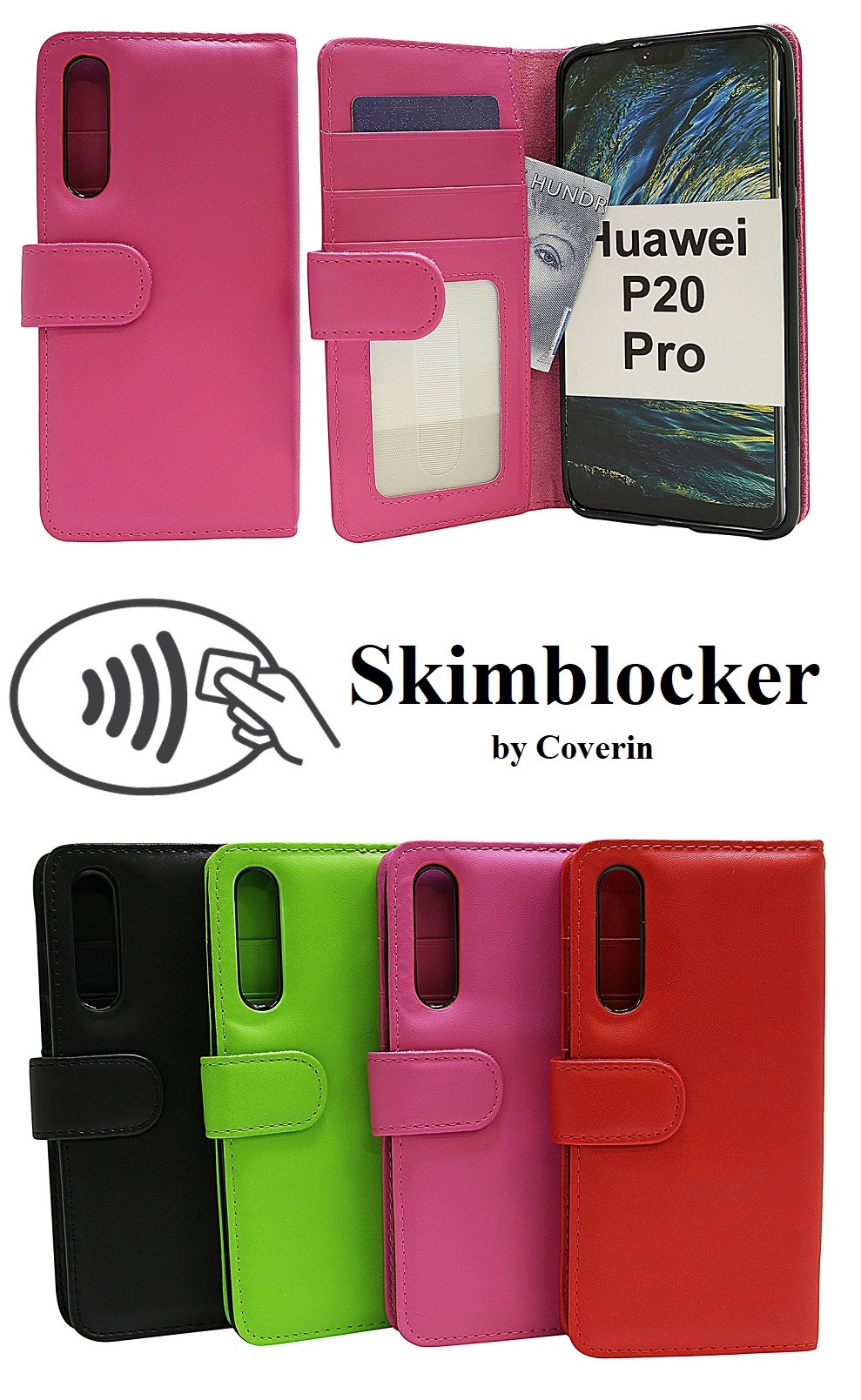 Skimblocker Mobiltaske Huawei P20 Pro