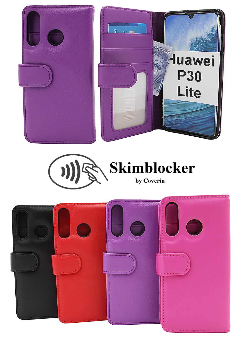 Skimblocker Mobiltaske Huawei P30 Lite