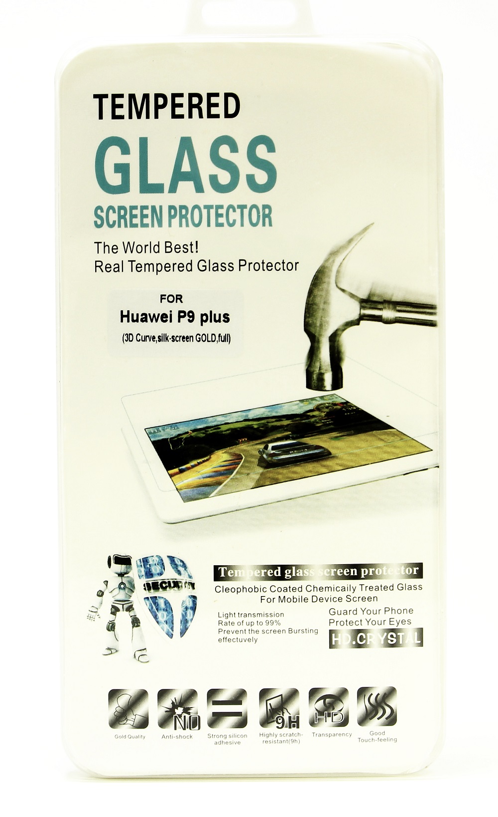 Full Frame Panserglas Huawei P9 Plus