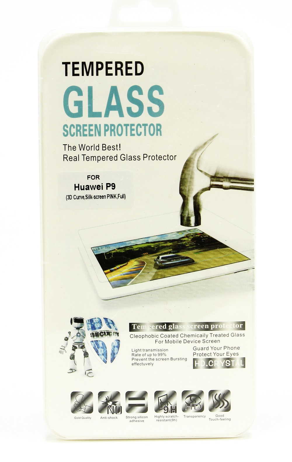Full Frame Glasbeskyttelse Huawei P9
