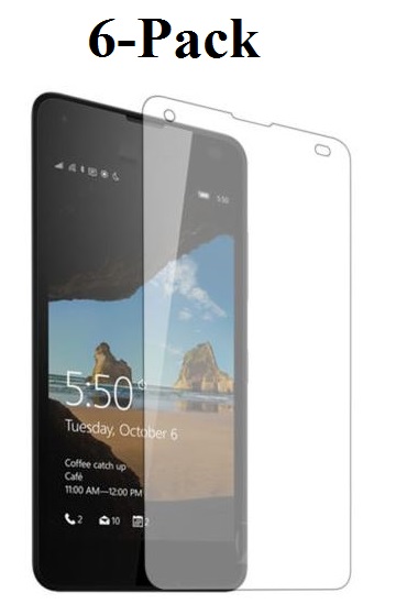 6-Pack Skrmbeskyttelse Microsoft Lumia 550