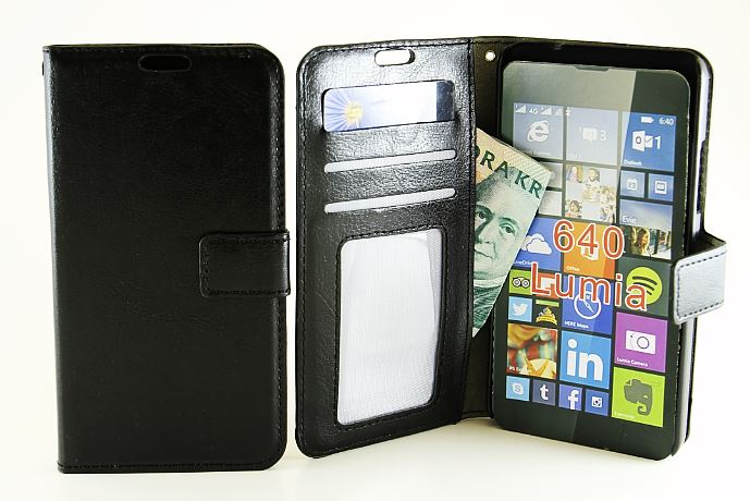 Crazy Horse Wallet Microsoft Lumia 640 LTE