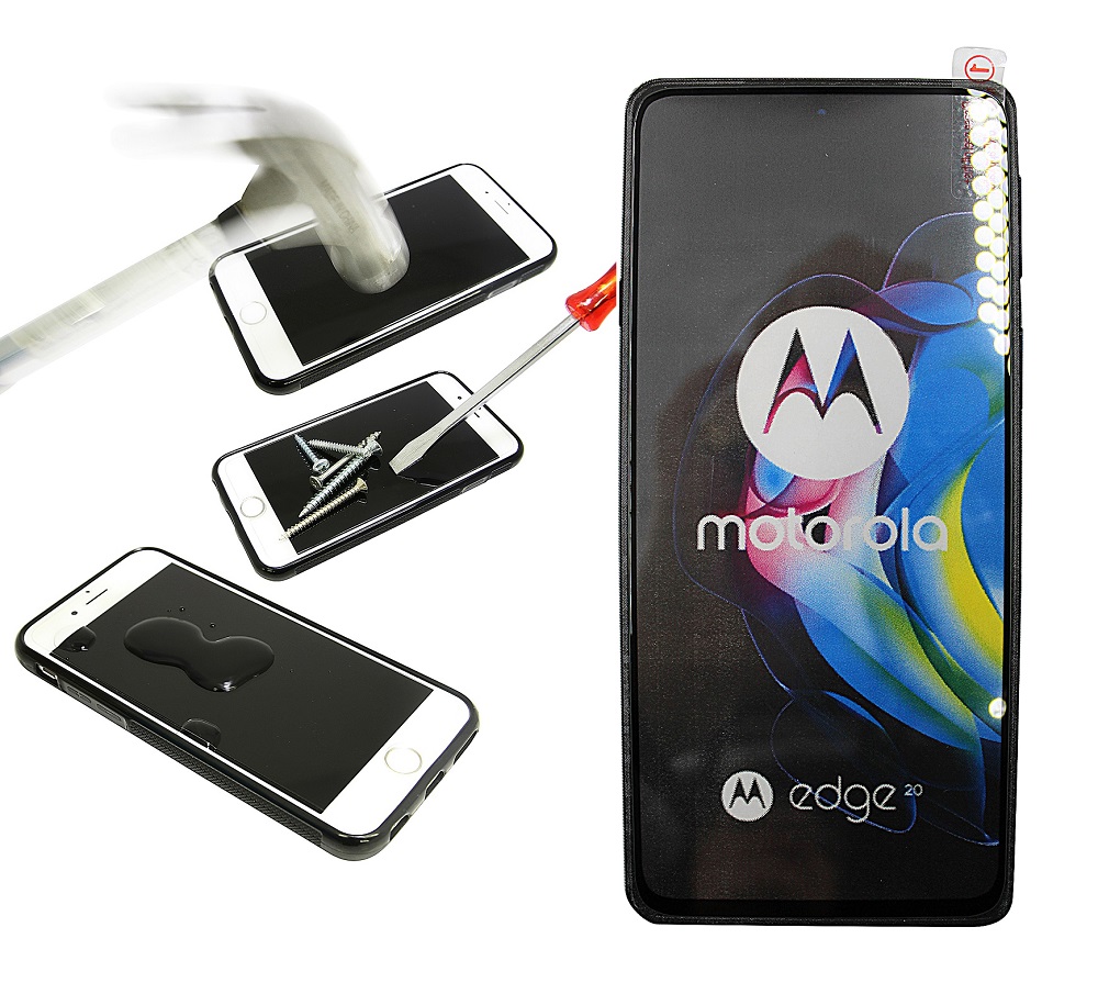 Full Frame Glasbeskyttelse Motorola Edge 20