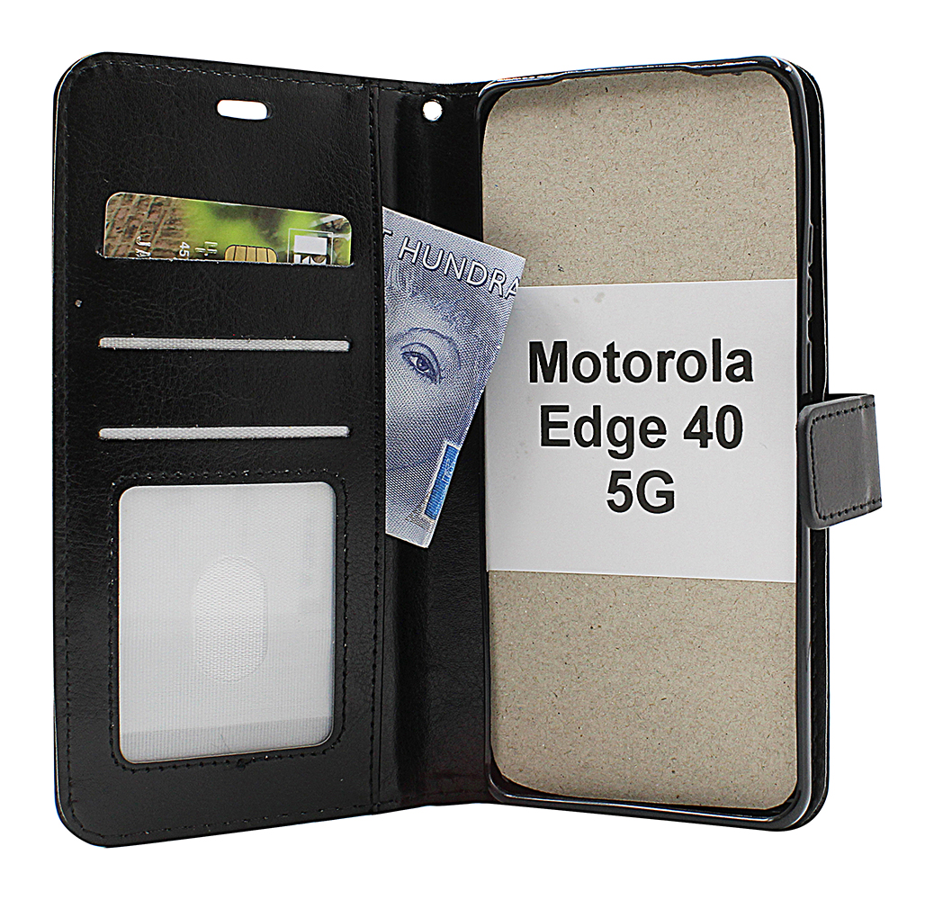 Crazy Horse Wallet Motorola Edge 40 5G