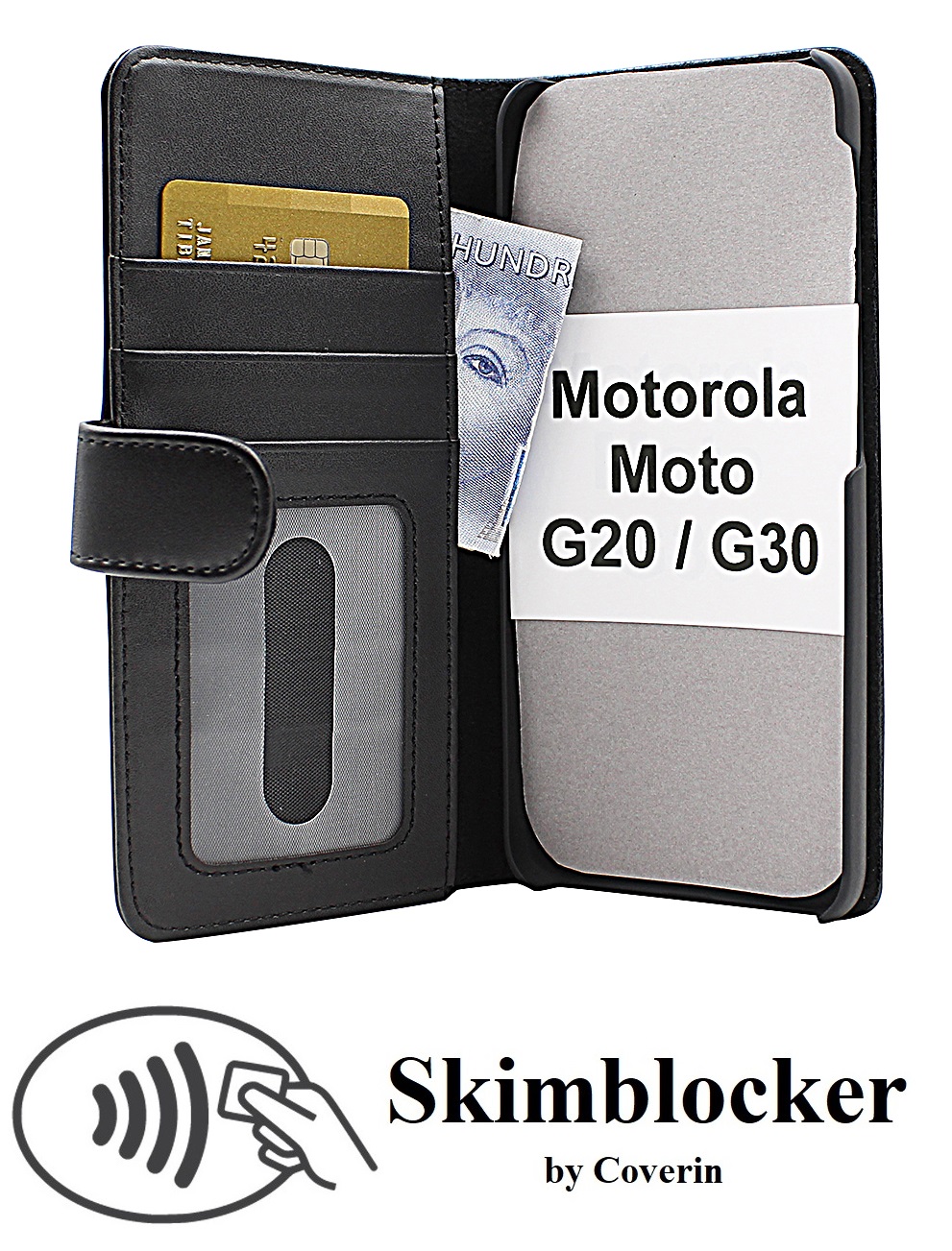 Skimblocker Mobiltaske Motorola Moto G20 / Moto G30