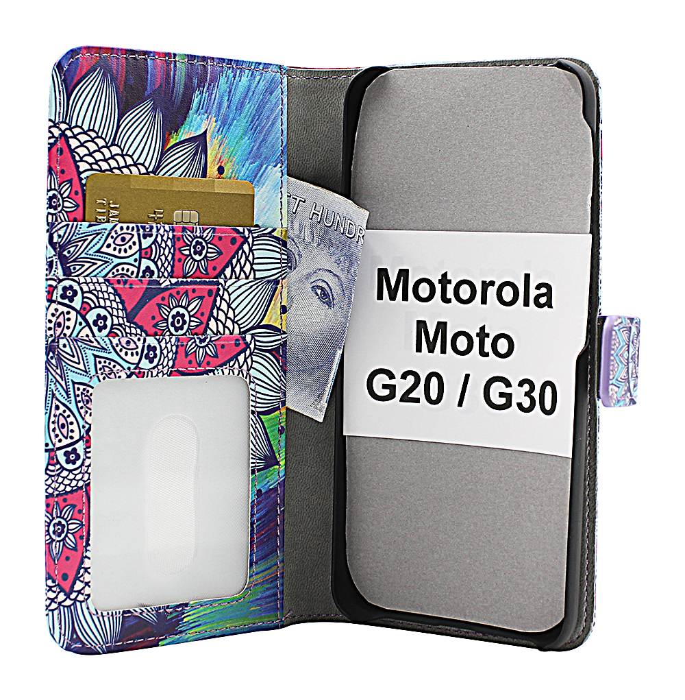 Skimblocker Magnet Designwallet Motorola Moto G20 / Moto G30