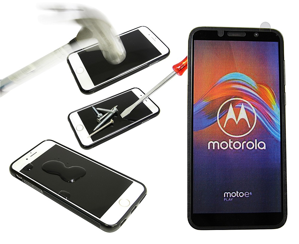 Full Frame Glasbeskyttelse Motorola Moto E6 Play