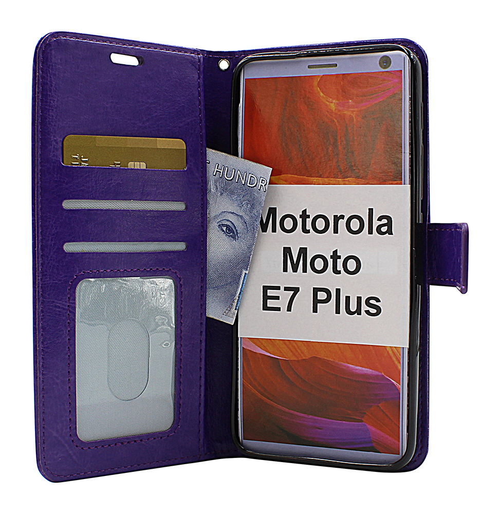 Crazy Horse Wallet Motorola Moto E7 Plus