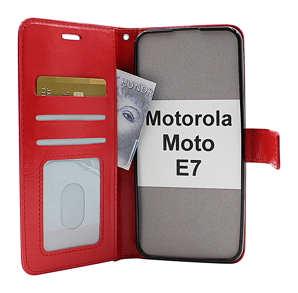 Crazy Horse Wallet Motorola Moto E7