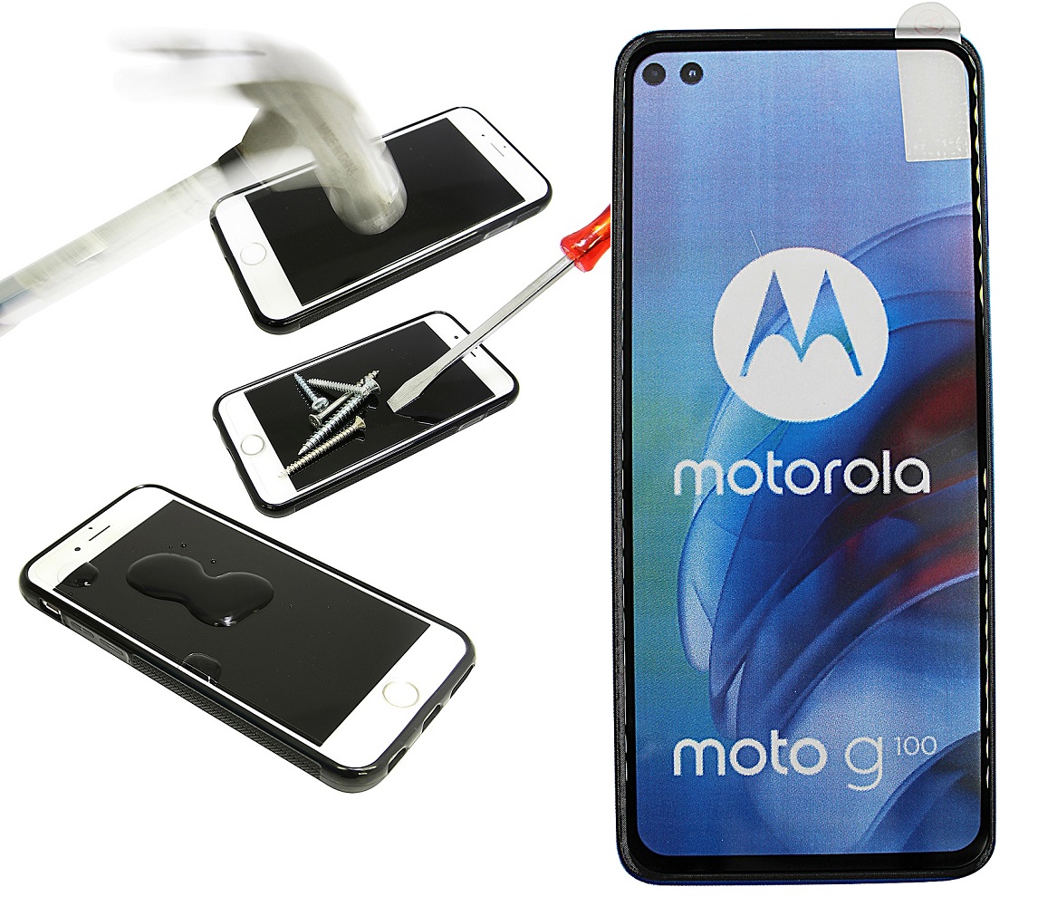 Full Frame Glasbeskyttelse Motorola Moto G100