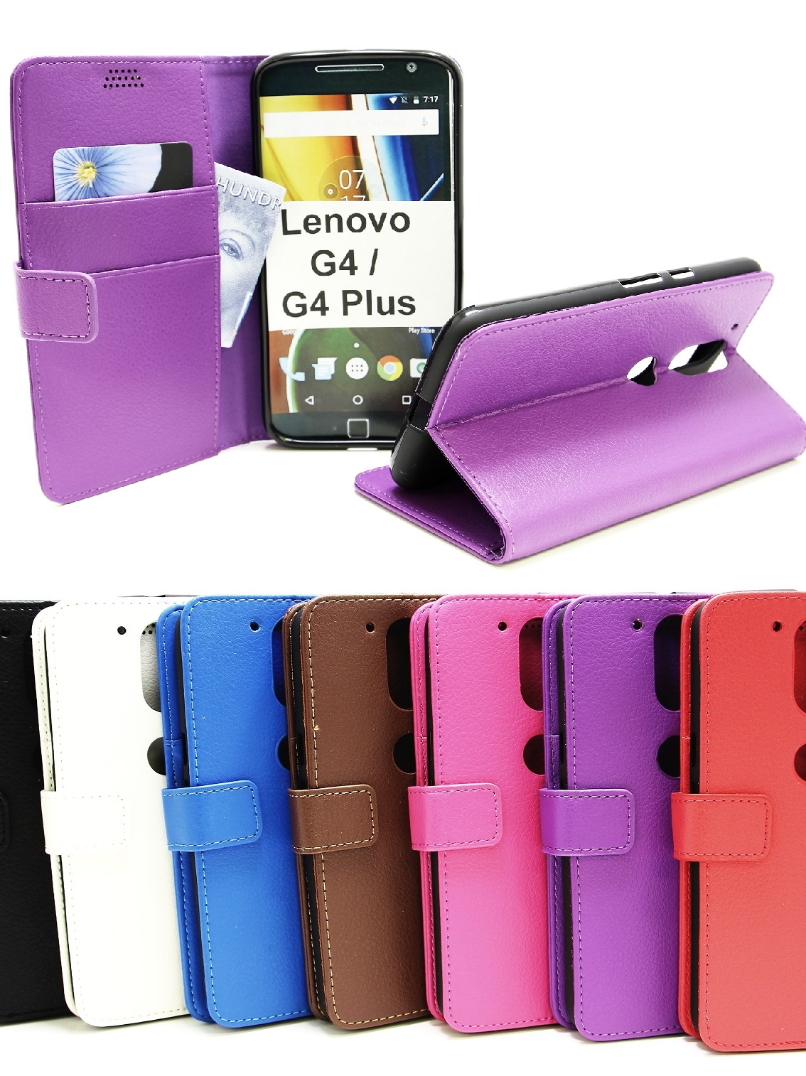 Standcase Wallet Motorola Moto G4 Plus