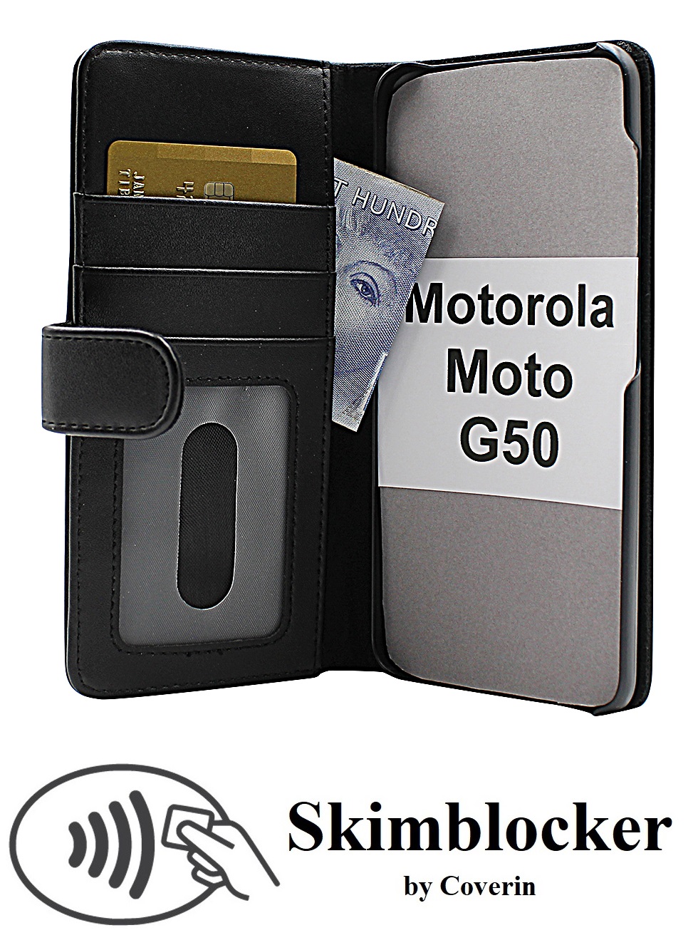 Skimblocker Mobiltaske Motorola Moto G50