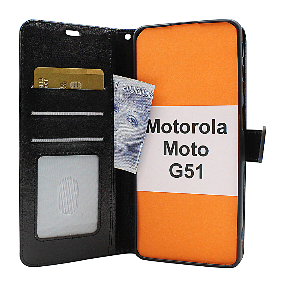 Crazy Horse Wallet Motorola Moto G51