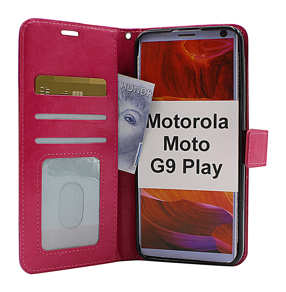 Crazy Horse Wallet Motorola Moto G9 Play