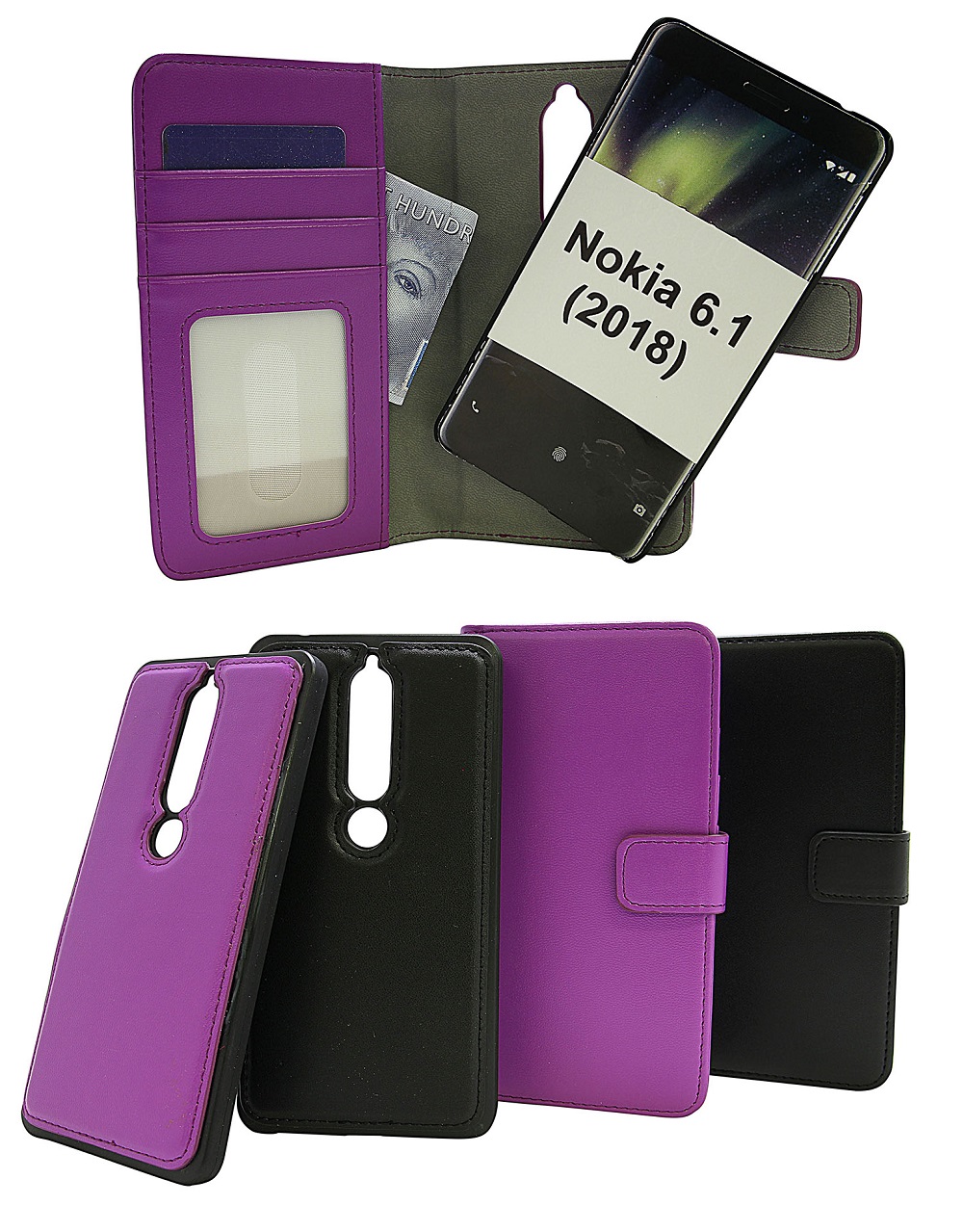Skimblocker Magnet Wallet Nokia 6 (2018)