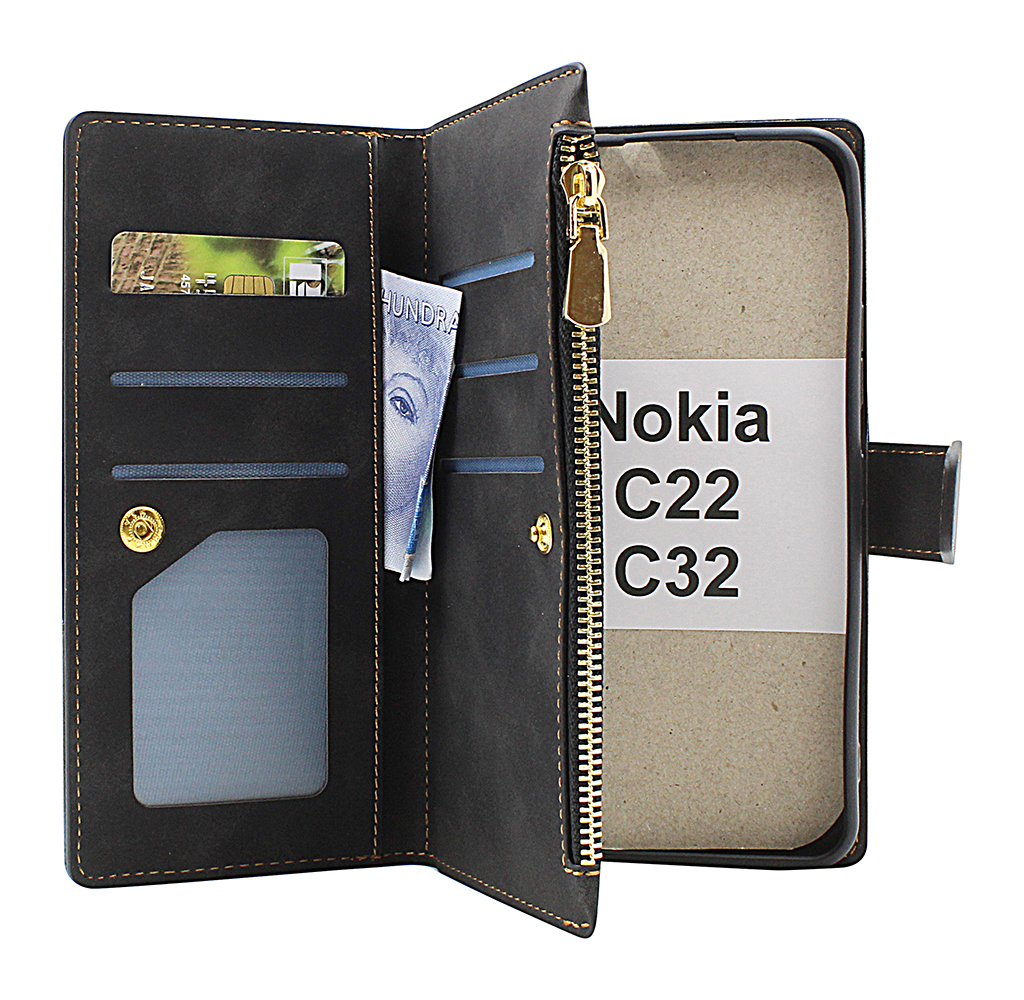 XL Standcase Luxwallet Nokia C22 / C32
