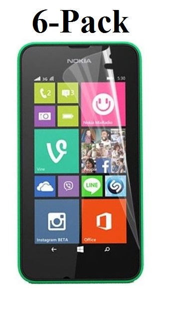 6-Pack Skrmbeskyttelse Nokia Lumia 530