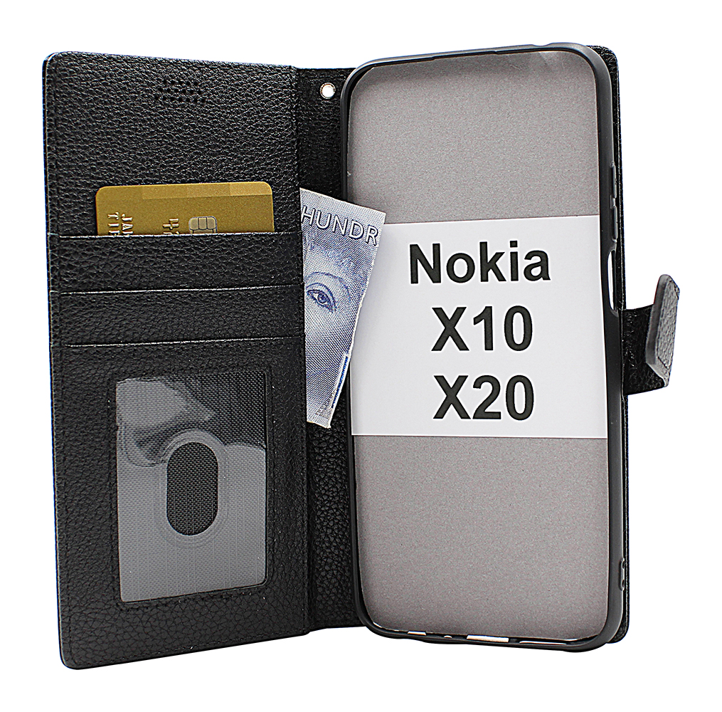 New Standcase Wallet Nokia X10 / Nokia X20