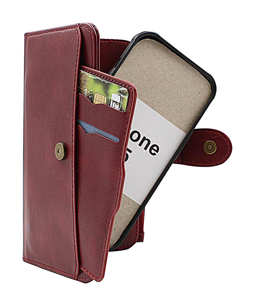 Zipper Flip Magnet Wallet iPhone 15