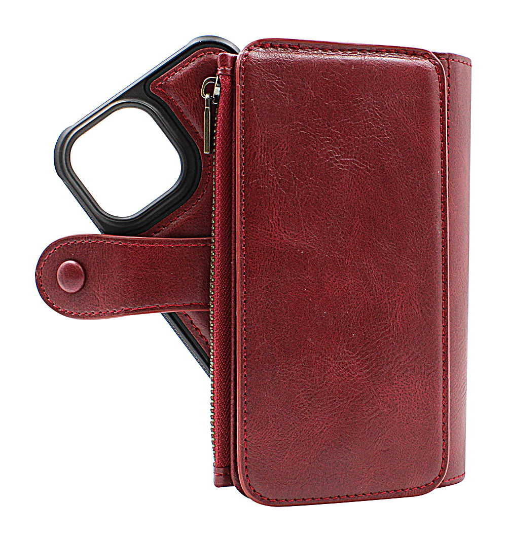 Zipper Flip Magnet Wallet iPhone 15