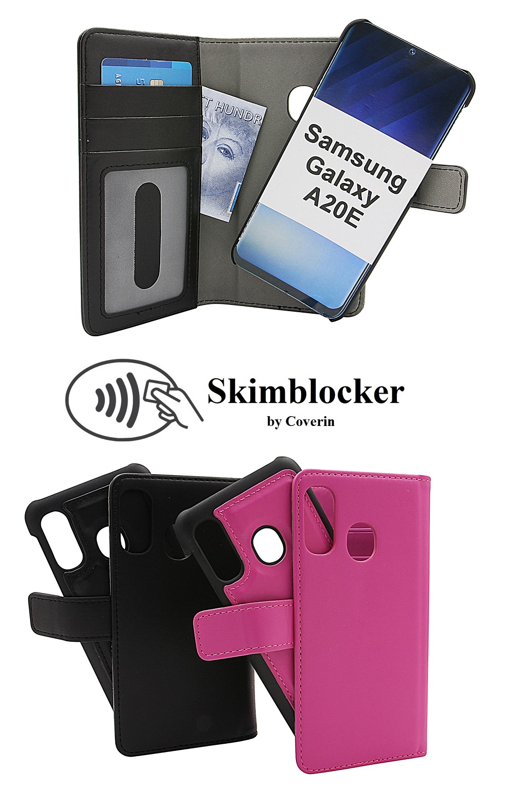 Skimblocker Magnet Wallet Samsung Galaxy A20e (A202F/DS)
