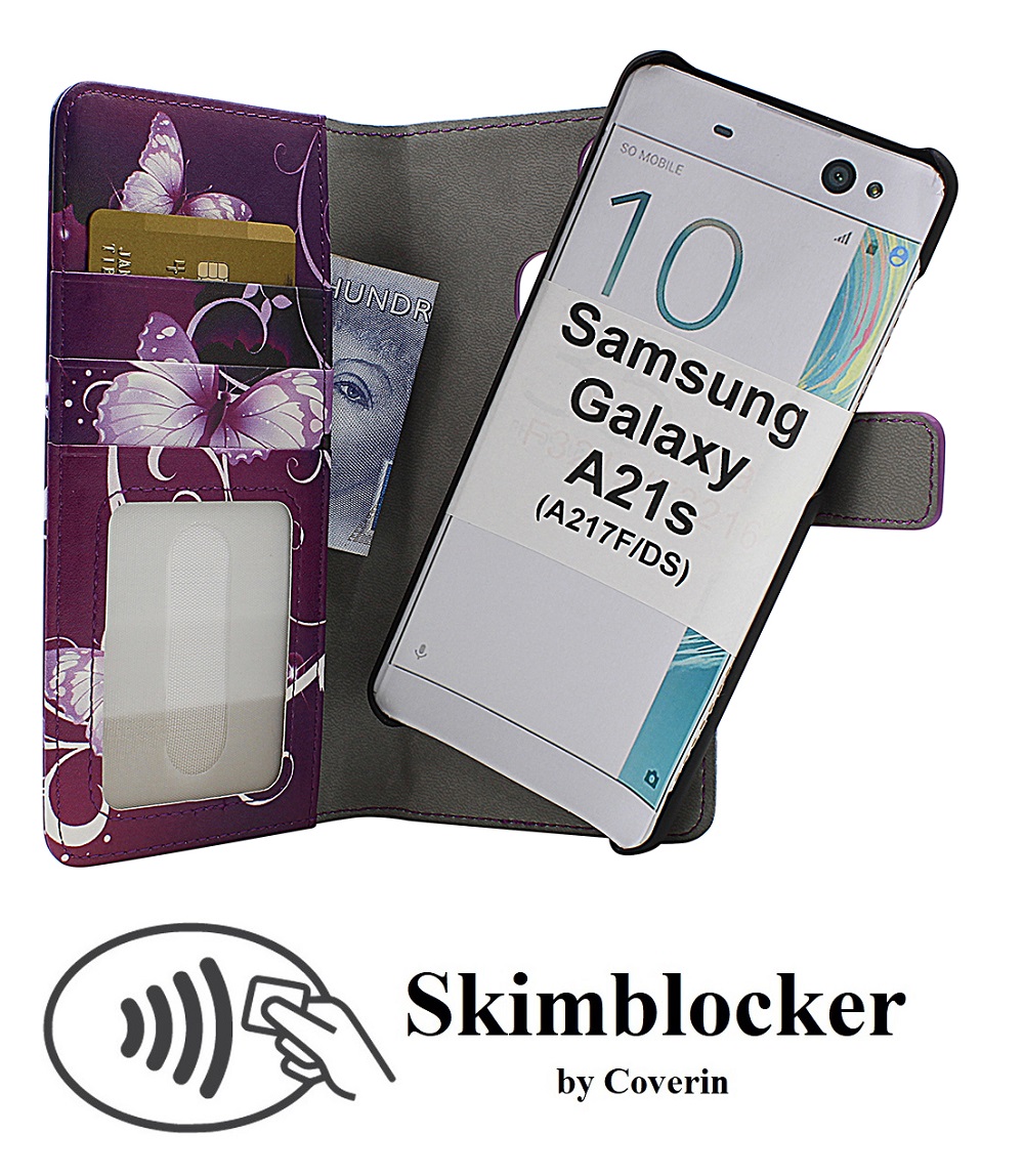 Skimblocker Magnet Designwallet Samsung Galaxy A21s (A217F/DS)