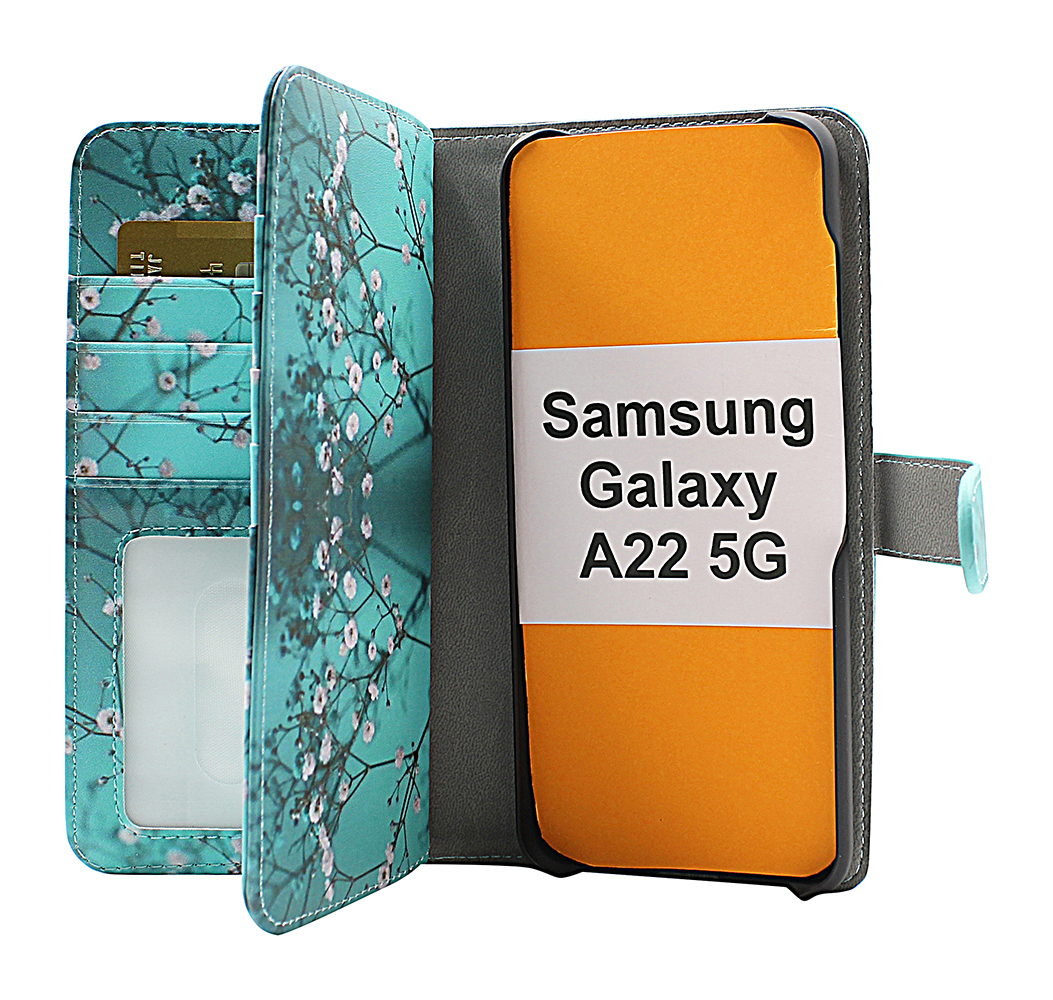Skimblocker XL Magnet Designwallet Samsung Galaxy A22 5G (SM-A226B)