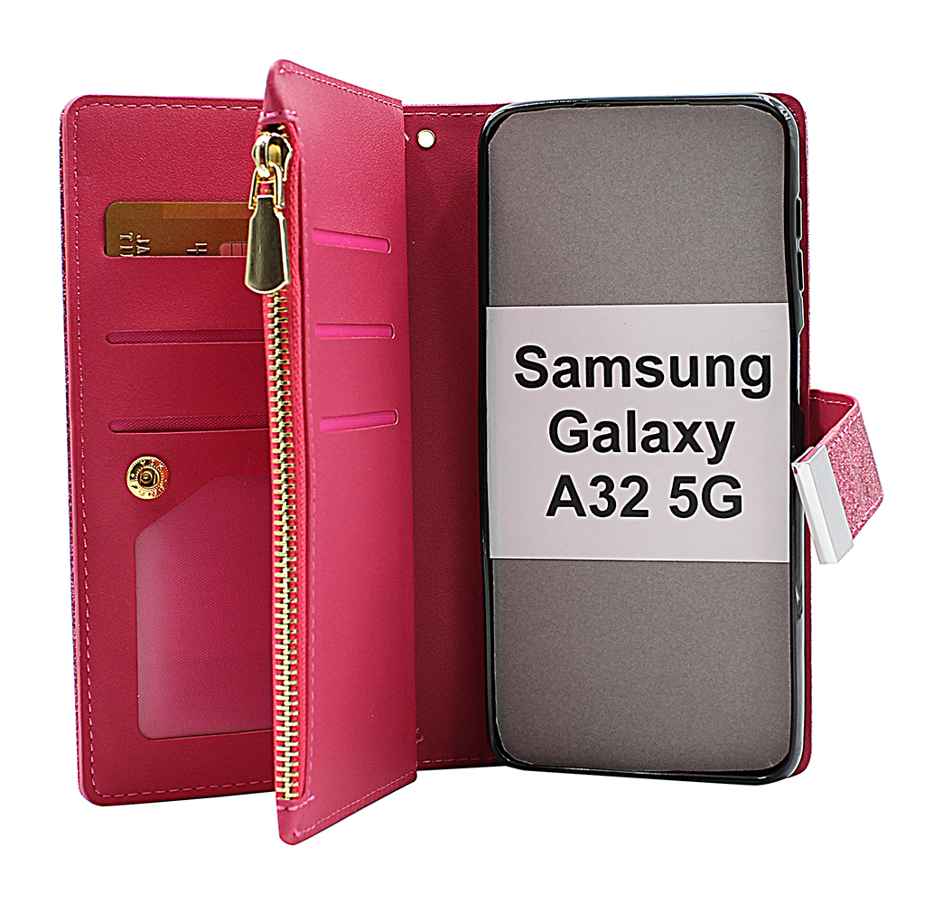 XL Standcase Glitterwallet Samsung Galaxy A32 5G (SM-A326B)