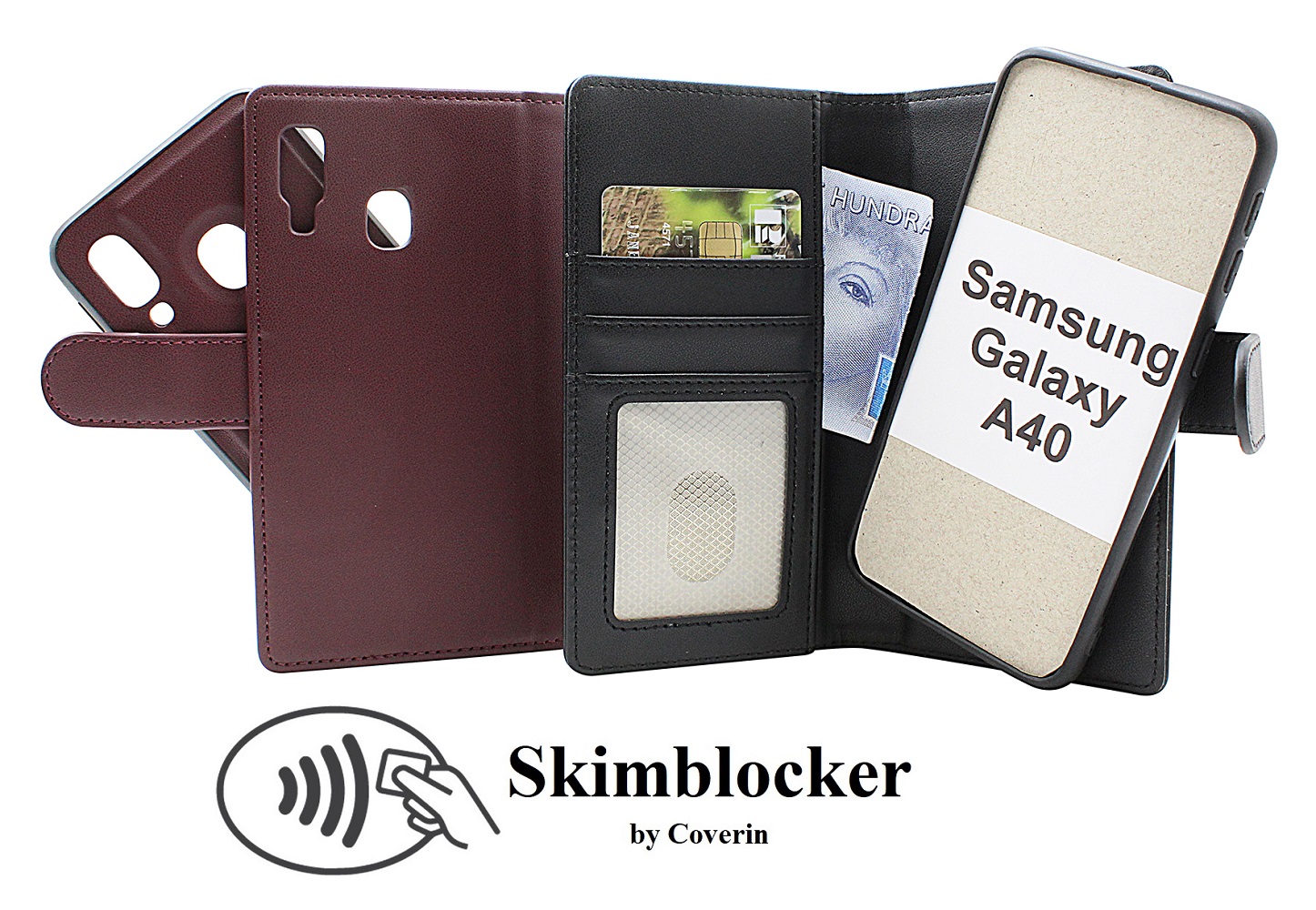 Product Image for Skimblocker Samsung Galaxy A40 Magnet Mobilcover