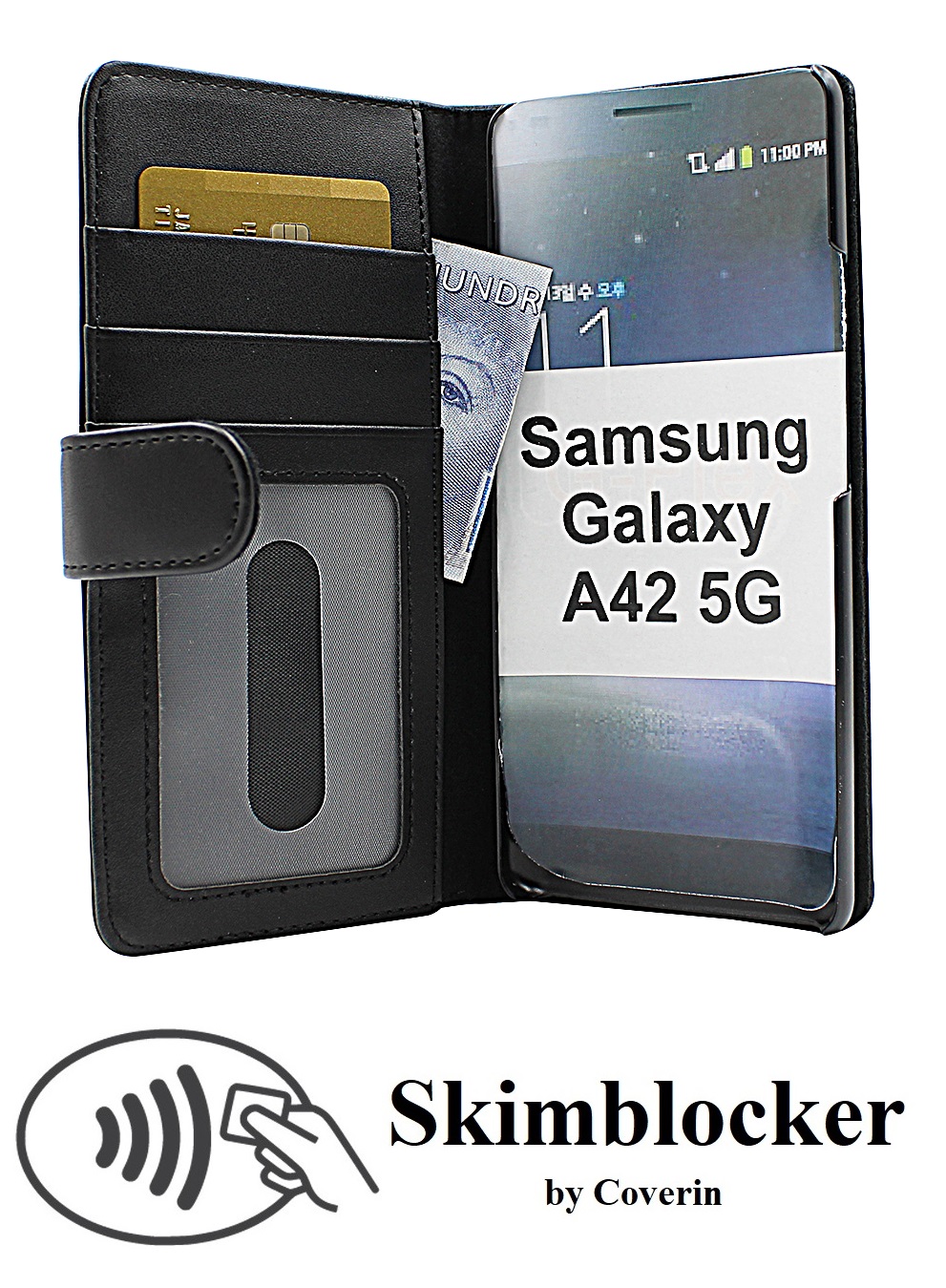 Skimblocker Mobiltaske Samsung Galaxy A42 5G