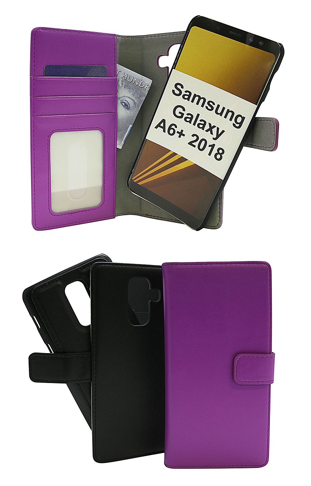 Skimblocker Magnet Wallet Samsung Galaxy A6+ 2018 (A605FN/DS)