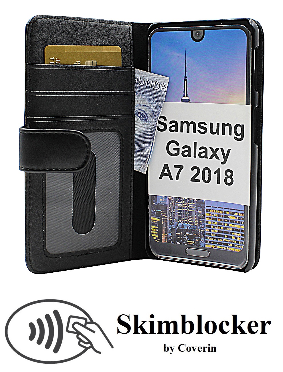 Skimblocker Mobiltaske Samsung Galaxy A7 2018 (A750FN/DS)