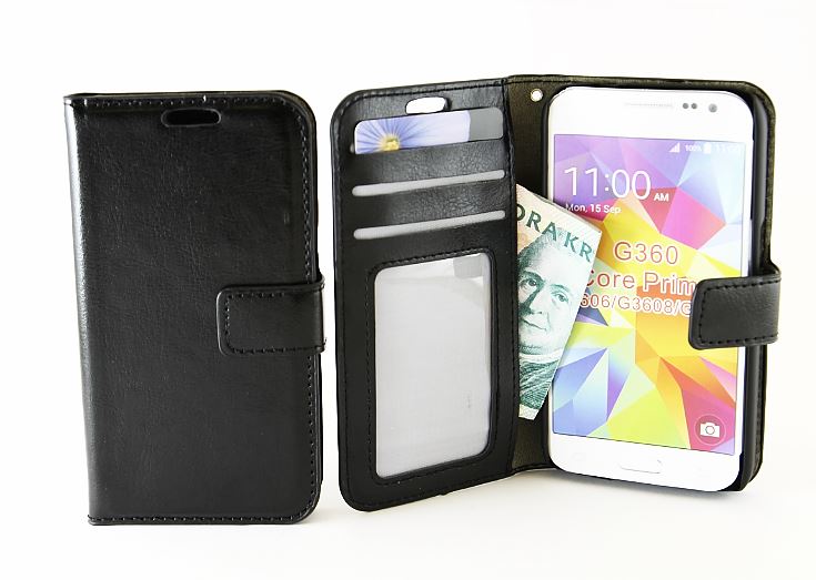 Crazy Horse Wallet Samsung Galaxy Core Prime, Sort
