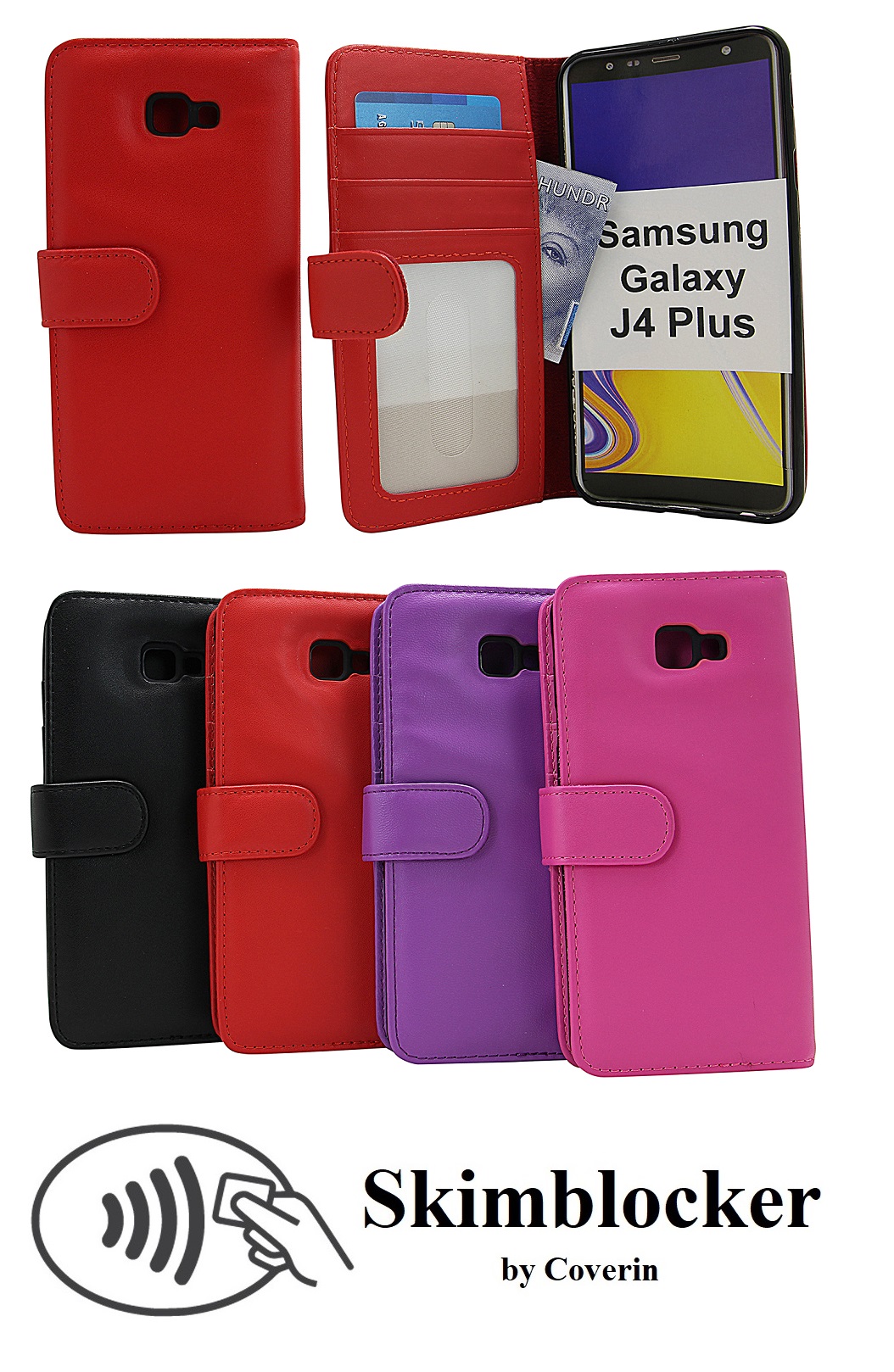 Skimblocker Mobiltaske Samsung Galaxy J4 Plus (J415FN/DS)
