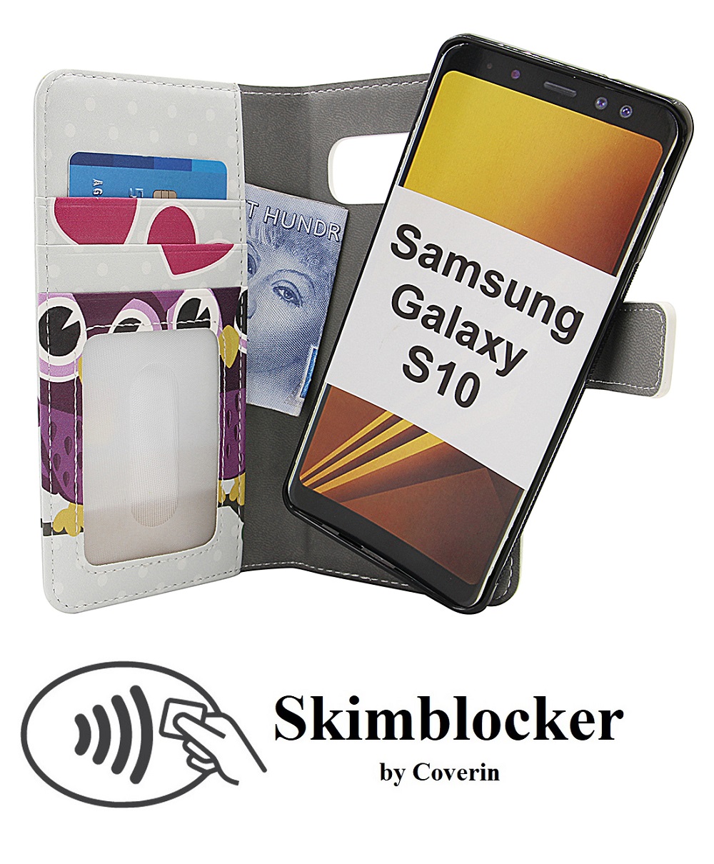 Skimblocker Magnet Designwallet Samsung Galaxy S10 (G973F)