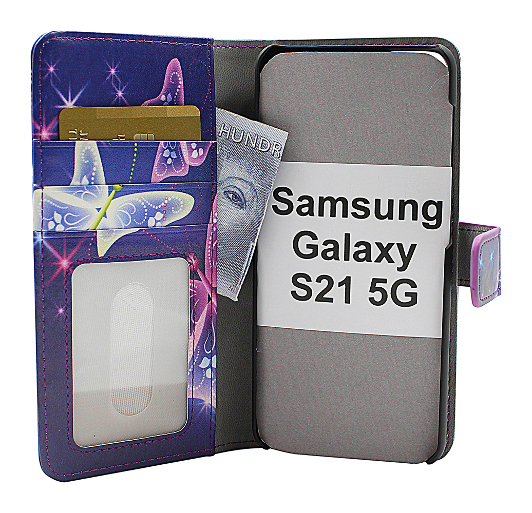 Skimblocker Magnet Designwallet Samsung Galaxy S21 5G (G991B)