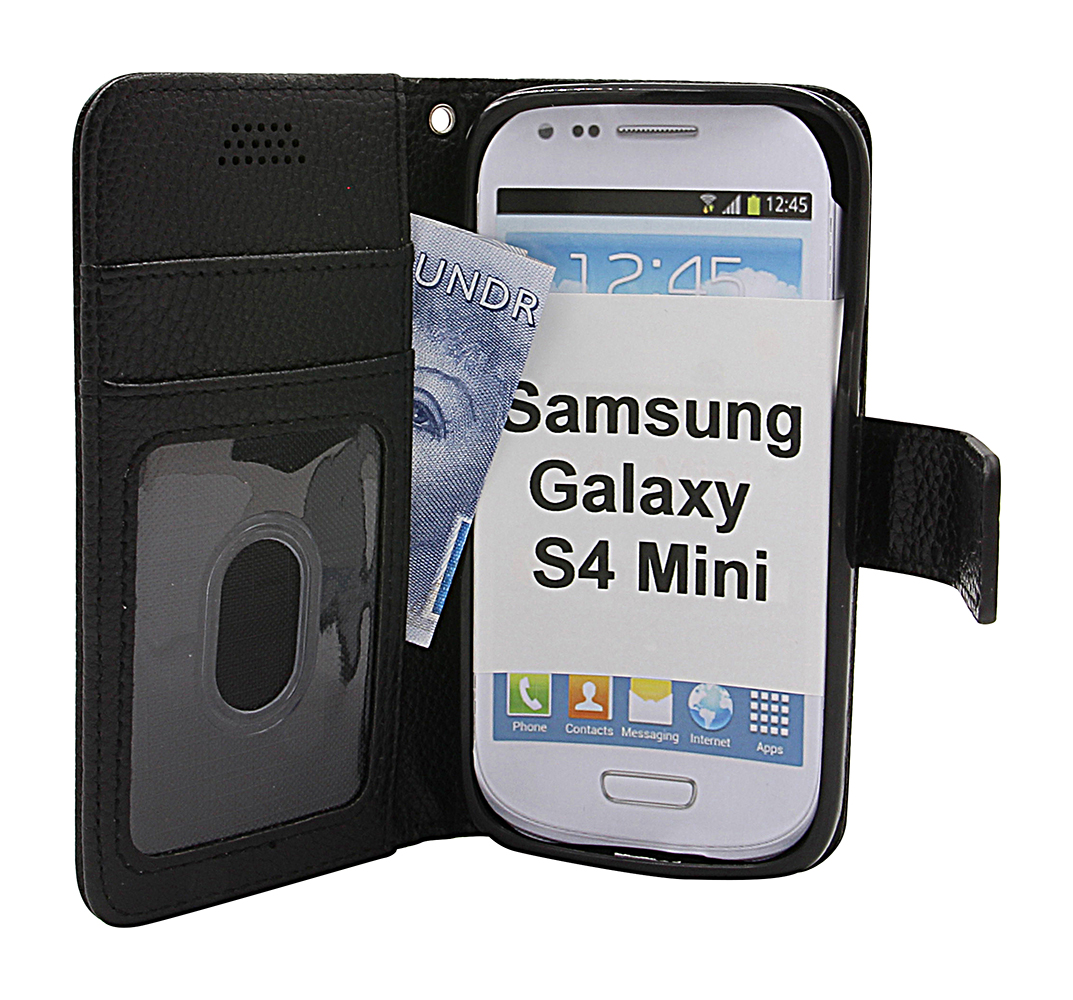 New Standcase Wallet Samsung Galaxy S4 Mini (i9195/i9190)
