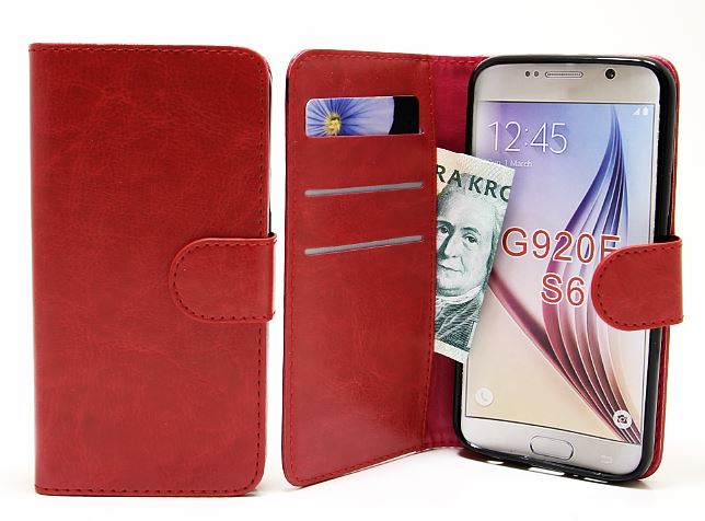 Crazy Horse Magnet Wallet Samsung Galaxy S6 (SM-G920F)
