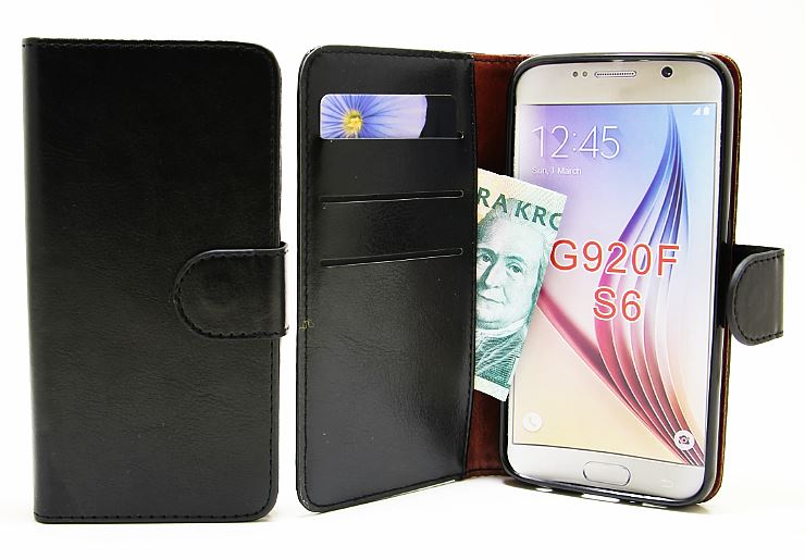 Crazy Horse Magnet Wallet Samsung Galaxy S6 (SM-G920F)