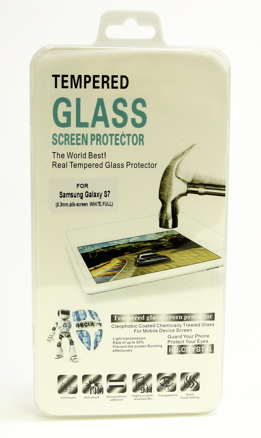 Full Screen Glasbeskyttelse Samsung Galaxy S7 (G930F)