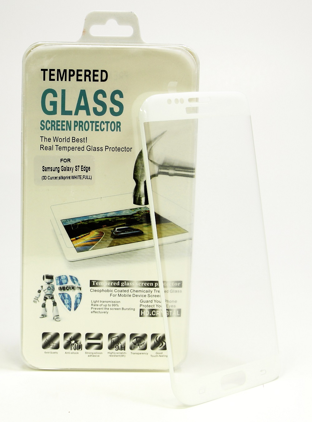 Full Frame Glasbeskyttelse Samsung Galaxy S7 Edge (G935F)