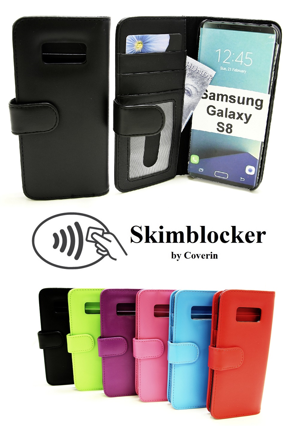 Skimblocker Mobiltaske Samsung Galaxy S8 (G950F)