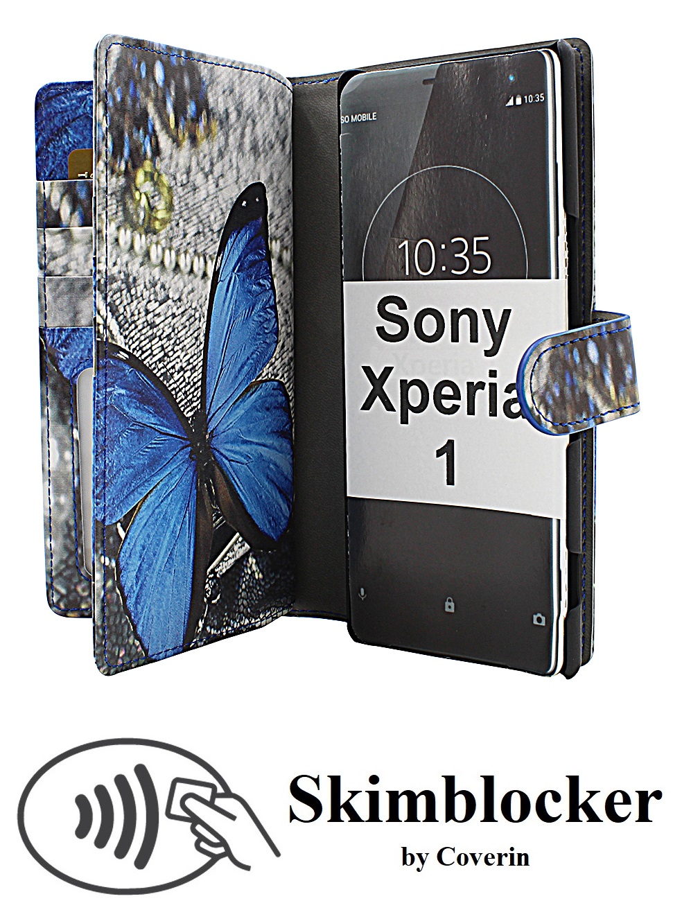 Skimblocker XL Magnet Designwallet Sony Xperia 1 (J9110)