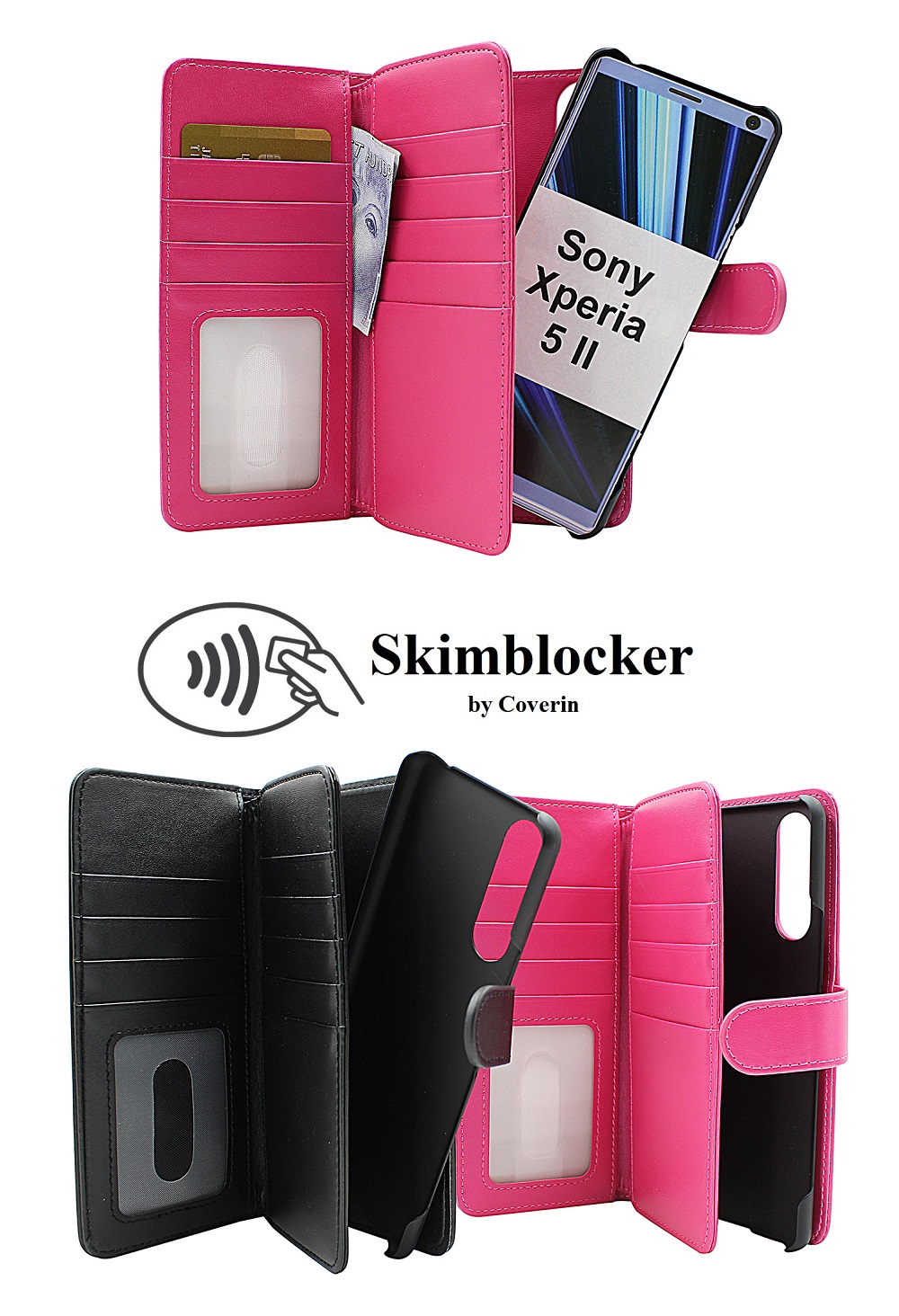 Skimblocker XL Magnet Wallet Sony Xperia 5 II (XQ-AS52)